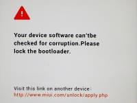 Xiaomi Mi OEM Unlock Warning