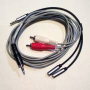 Audio cable CTIA 3.5 mm jack - RCA stereo