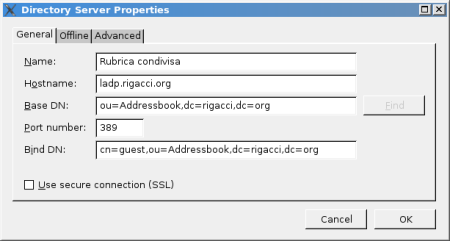 LDAP Directory Server Properties