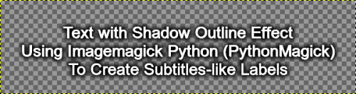 Text Shadow Outline in Python