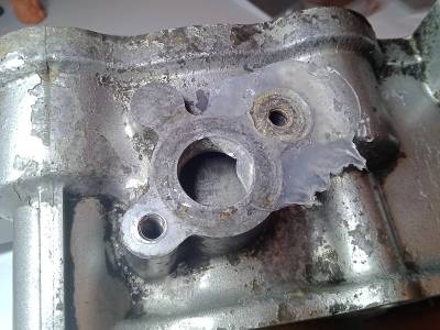 The cylinder at the end of the operation The cylinder at the end of the operation